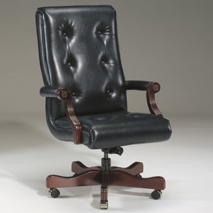 Fauteuil président en cuir véritable