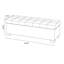 Long banc de rangement en tissu gris-1517470658