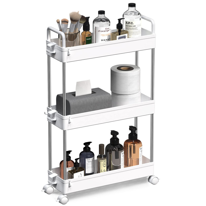 Taranto 66.55cm H x 40.1cm W Utility Cart with Wheels, White
