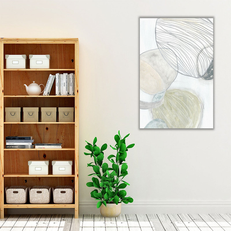 Sea Pebbles II - reproduction d'art sur toile, H 36 po x l 24 po