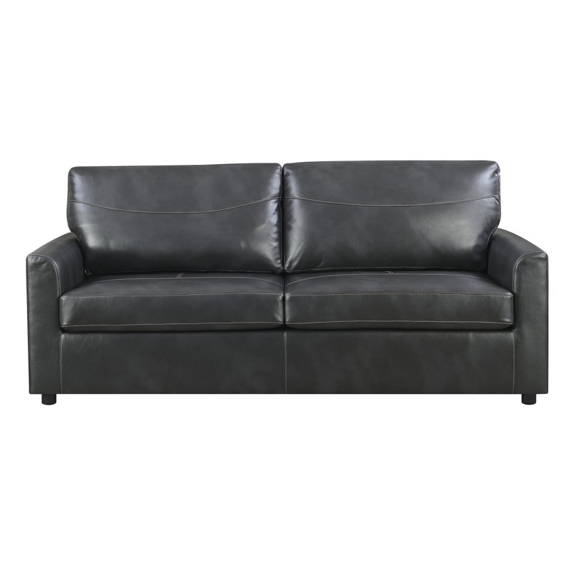 Canapé-lit Brenndan, Mélange de polyester gris anthracite, H 37 po x l 71 po x P 37 po
