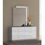 Zain Aurora Modern 5-Piece Bedroom Set with LED Panel Bed, Lacquer Casegoods & Gold Accents-1229386553