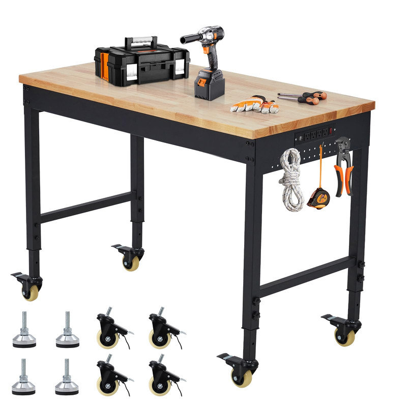 121.9cm W Manufactured Wood Top Workbench