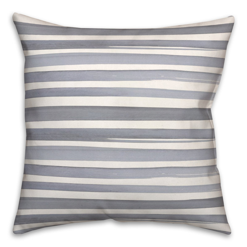  Housse de coussin décoratif en polyester / mélange de polyester, Bleu / blanc