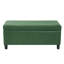 Poufs de rangement, banc en bois PU vert, sièges d'intérieur compacts et modernes