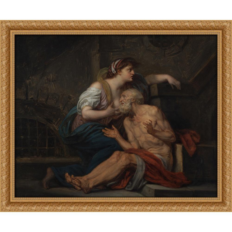 Cimon et Pero; «Roman Charity» (vers 1767), H 26 po x l 31 po