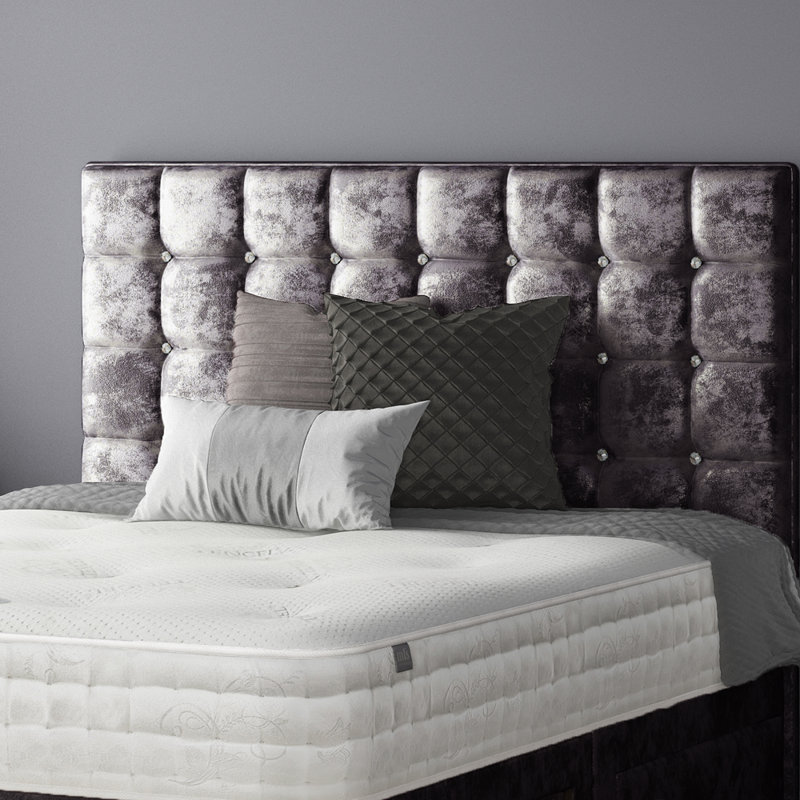 Rochester Upholstered Headboard, Double (4'6), Amethyst