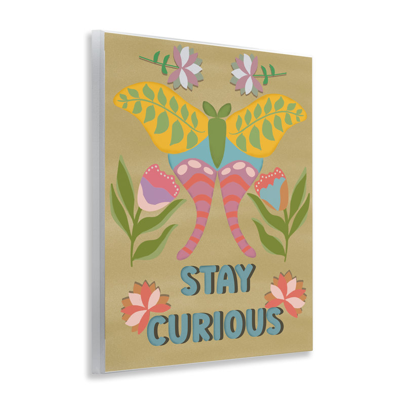 Stay Curious Butterfly Wall Plaque, design by Julia Fox