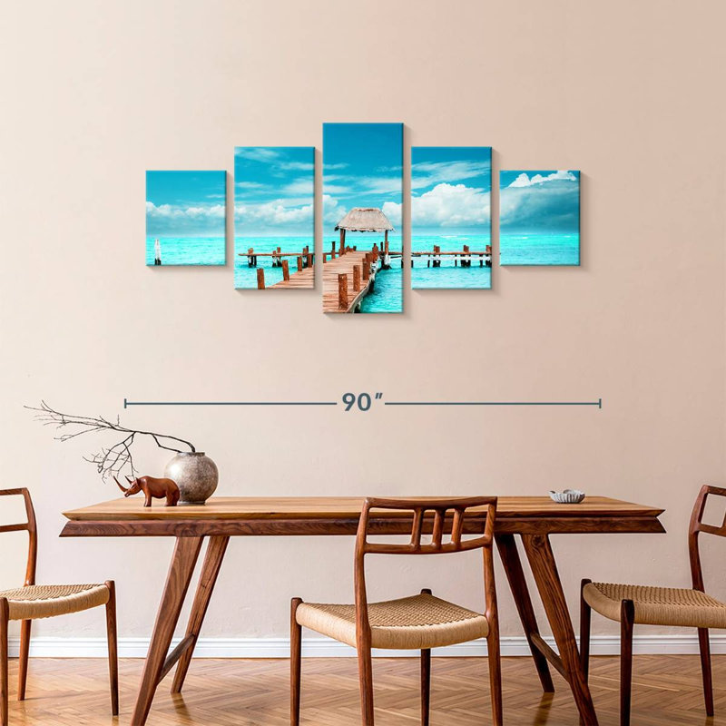 Isla Mujeres Mexico Dock, 36" H x 80" W