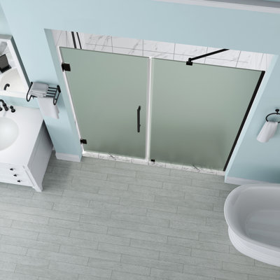 Belmore 69 x 72 Hinged Frameless Shower Door