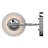  Alesia 1-Light Indoor Polished Nickel Wall Mount Sconce with White Frosted Glass Bell Shade