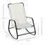 Chaise berçante de jardin
