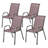 Outdoor Mesh Chairs Set Of 4,Stackable Chairs