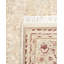 Tapis ivoire / rouge noué à la main de conception unique 6 pi 1 po x 9 pi 1 po Vasean Mogul