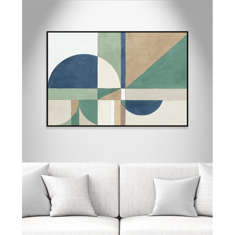 Floater Frame Canvas, 41.5" H x 61.5" W x 2" D, Espresso Framed