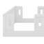 Lit plateforme en bois avec garde-corps-1193927557