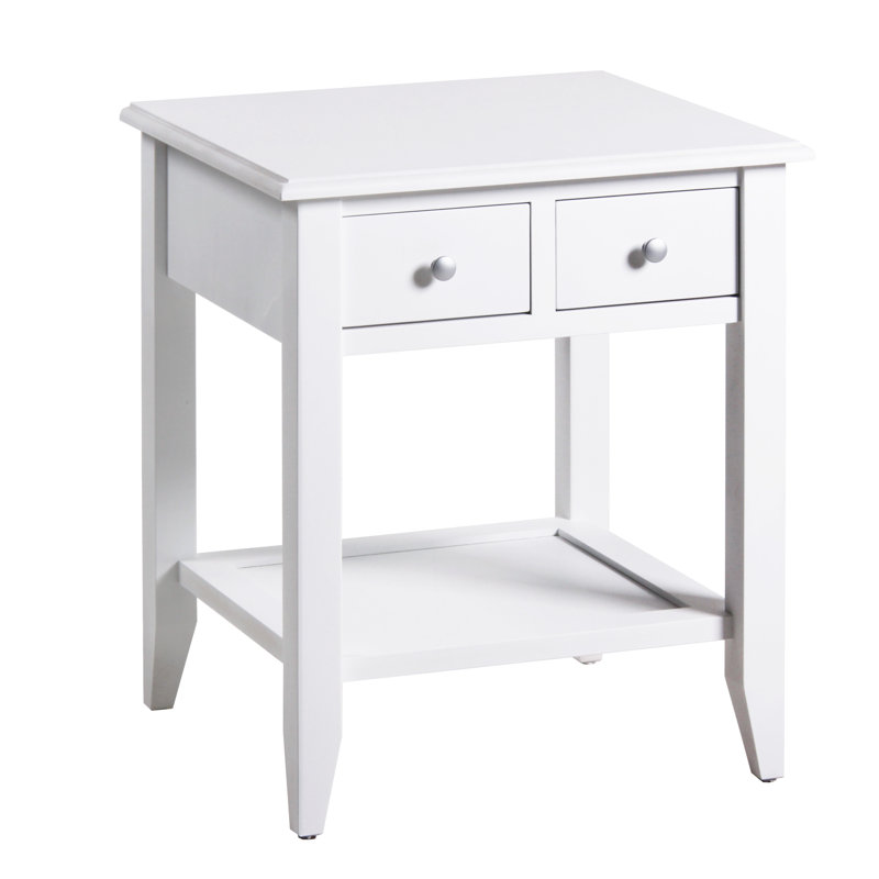 Sanibel 55cm W Solid Wood Bedside Table