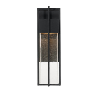 Ivy Bronx Rinlee LED Outdoor Wall Sconce in Powder Coated Black
