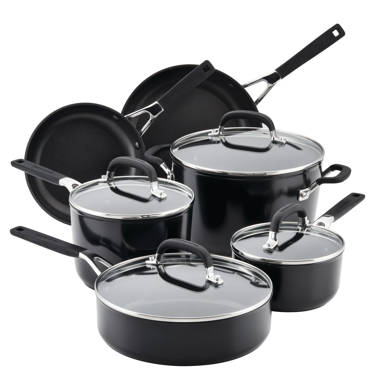 BERGNER 10-Piece Nonstick Cast Aluminum Cookware Set in Retro Gray - Yahoo  Shopping