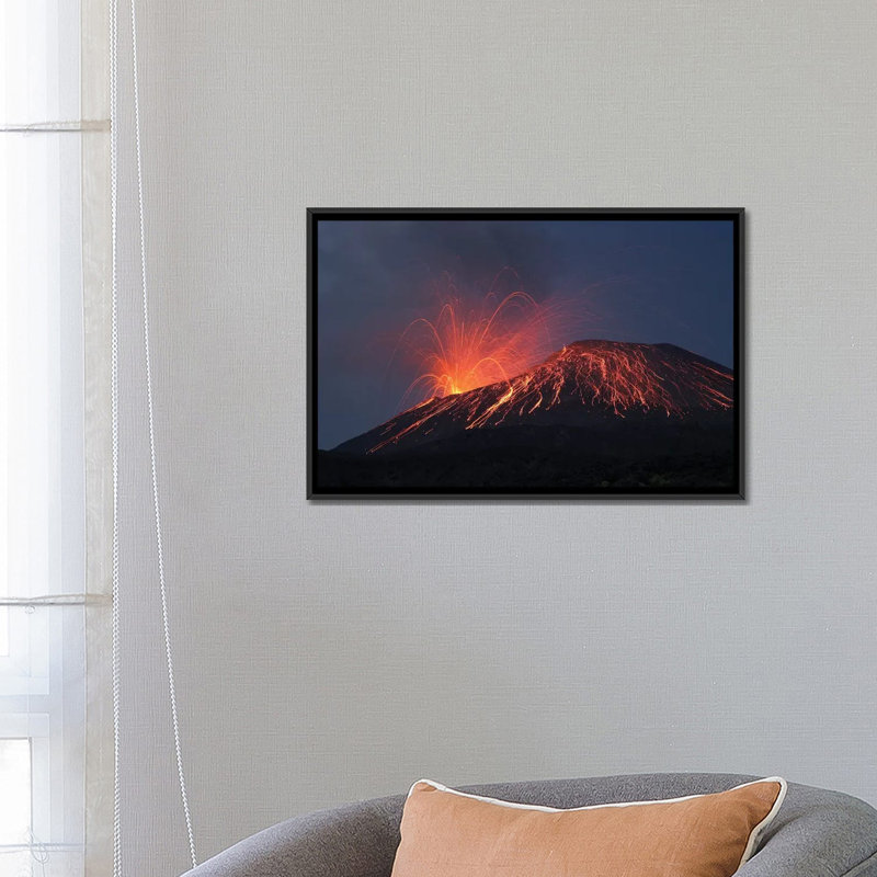 « vulcaniséy of anak krakatau volcano sunda détroit java indonésie ii », reproduction d’impression sur toile, Toile tendue