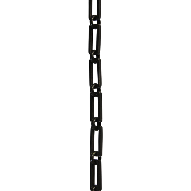 Rectangle Hinge Chain, 12”H x 0.94”W x 0.26”D, Oil Bronze Black
