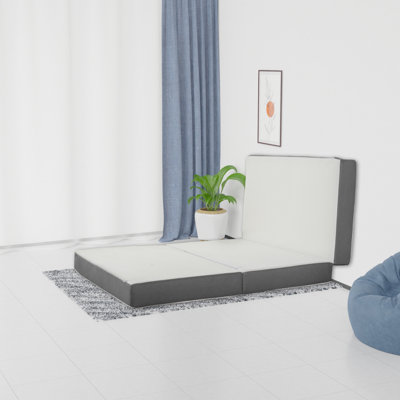 Cabrera 4-Inch Portable Tri-Folding Capability Gel Memory Foam Mattress, Removable and Washable