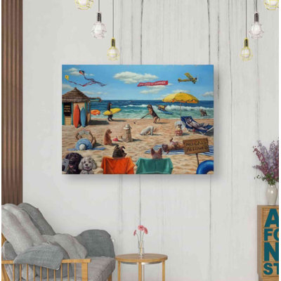 «Dog Beach» par Lucia Heffernan, art mural sur toile