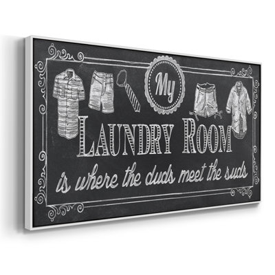 Duds and Suds- Framed Gallery Wrapped Canvas -Ready to Hang