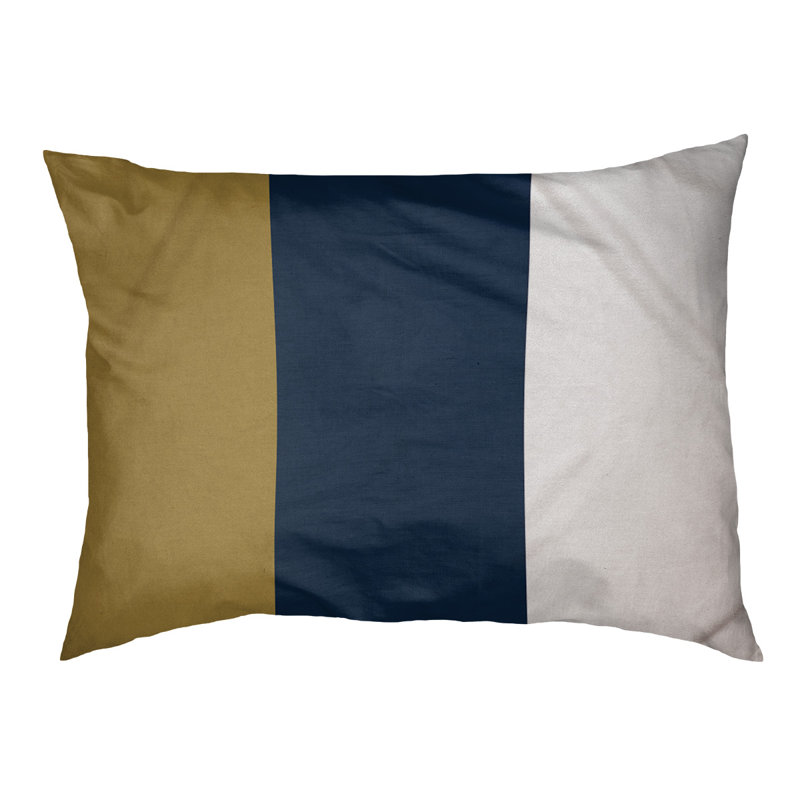 Coussin Atlanta, Grand (l 40 po x P 30 po x H 6,5 po), Gold/Blue/White