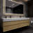 Albizu 84" Wall-Mounted Double Bathroom Vanity-69316056