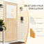 Porte d'entrée extérieure pour l'extérieur avec cadre - 1 porte en bois de pin massif en verre givré et cadre en pin assorti (installation requise)-123554863-124156725