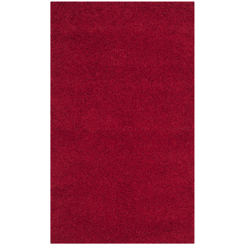 Tapis de couleur unie à poils longs Rizco Performance, Rectangulaire 3 pi x 5 pi