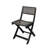 Hillside Bistro Chair  2  - Foldable Chairs For Outdoors. Grey + Brown, Constructed With . 18 In. D, 21.07 W, 33.63 H. Space Saving Design, Low Maintenance Required. Instantly Enhance Your Outdoor-1367025676