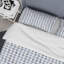 Blue Triangular Geometrics - Ensemble de housse de couette moderne Mid-Century - Microfibre de polyester-1355955536