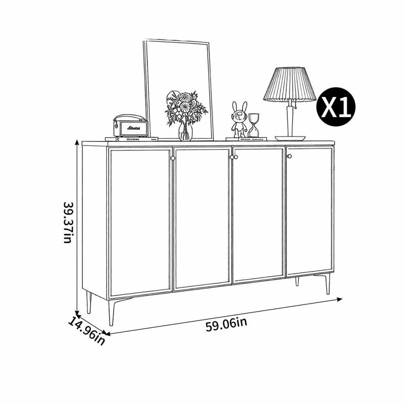 Palmilla, 39.37" H x 59.06" W x 14.96" D