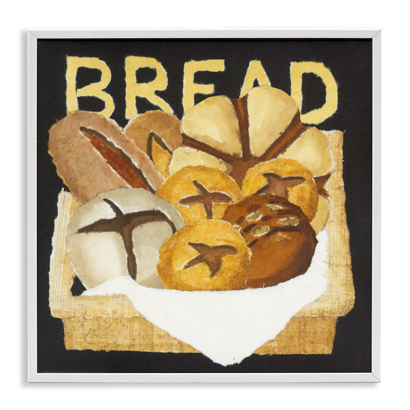 Giclée encadrée de boîte à pain, design par Nancy Overton, H 12 po x l 12 po, Estampe numérique encadrée blanc bord de mer