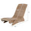 1 chaise longue de piscine en PEHD (1 pièce), pour une profondeur d'eau de 14 à 22 cm, anti-flottante, marron.-1873015629