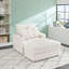 Ensemble de fauteuils avec repose-pieds et repose-pieds de 39 pouces - canapé simple confortable-464397090