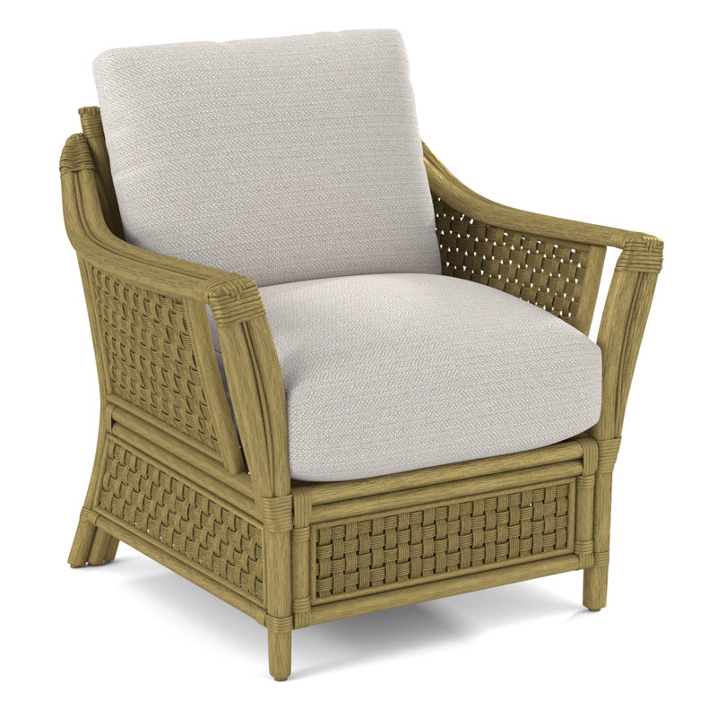Boca Armchair, Blue Chenille/Velvet Solid; 0809-63, Brass