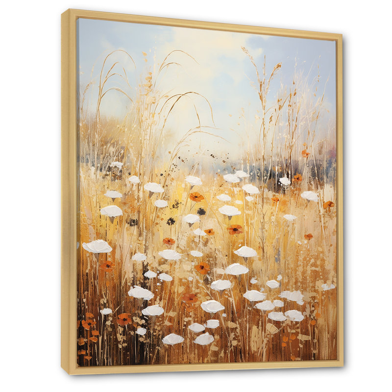 Meadow of Dreams - Imprimé, Cadre naturel flottant, H 20 po x l 12 po x P 1 po