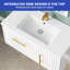 Meuble-lavabo simple 35,8 po Percer