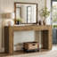 63-Inch Solid Wood Console Table, Farmhouse Entryway Table, Sofa Table-457887719