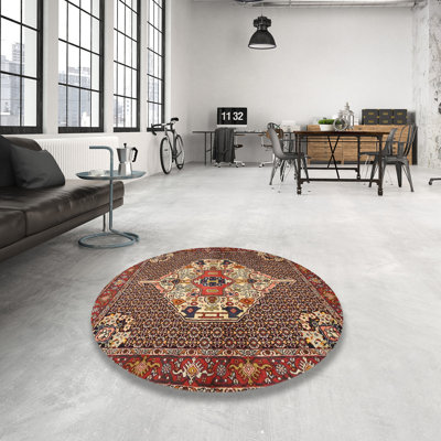 Tapis traditionnel rouge / beige