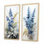 2 pièces sur toile - éclairage saphir de fougères-475553394-475553393