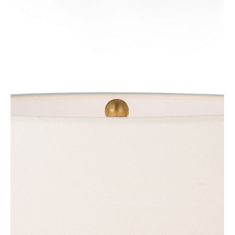 Beton Medium Table Lamp with Linen Shade, Antiqued White