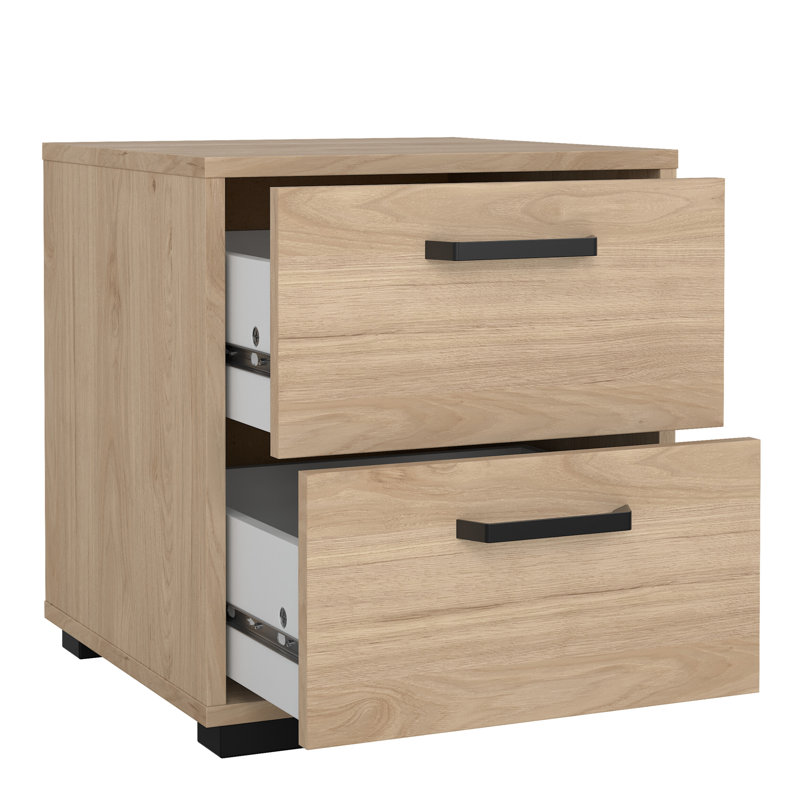 Sumehra 40.2cm W Manufactured Wood Bedside Table, Brown