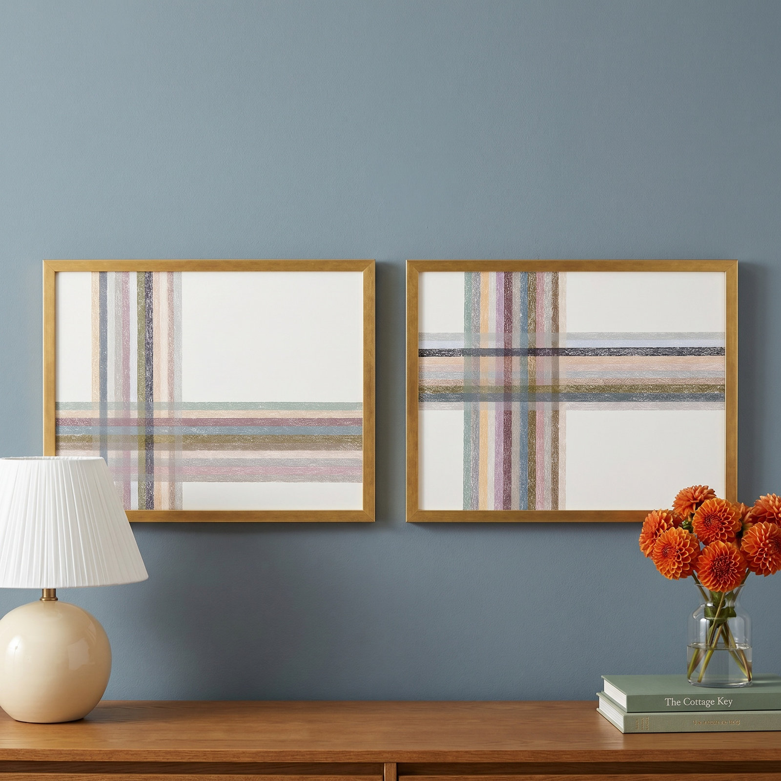 Lagos "Intersections Horizontal" Print, Gold Framed, 30" W x 24" H