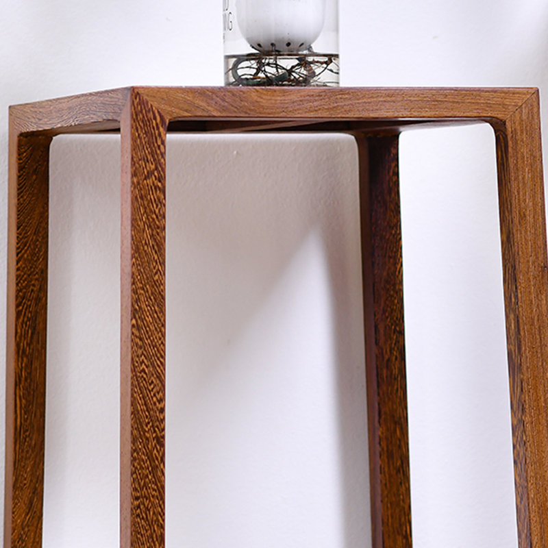 Jardinière en bois massif en bois massif simple décora en pot, 33.86" H x 15.75" L x 15.75" D