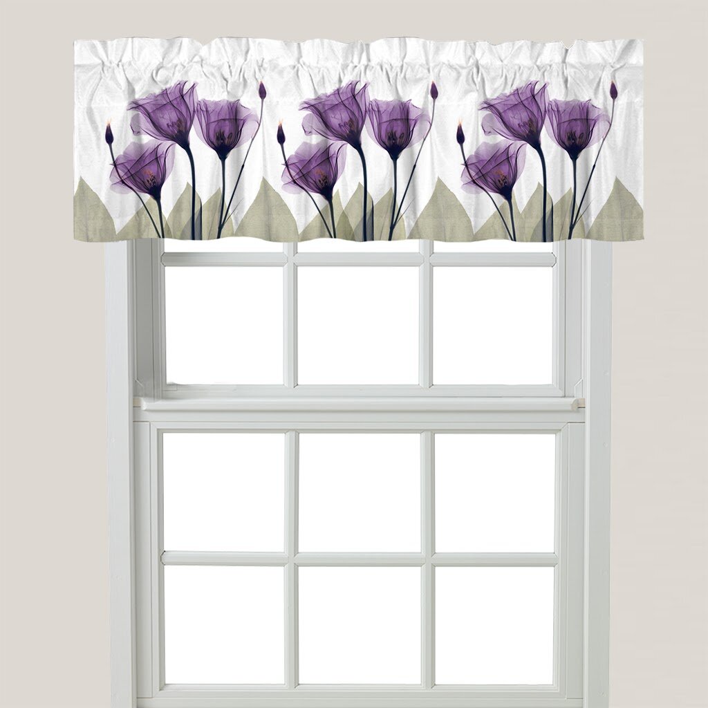 Red Barrel Studio® Palestro Gentian Hope Window Valance By Laural Home ...