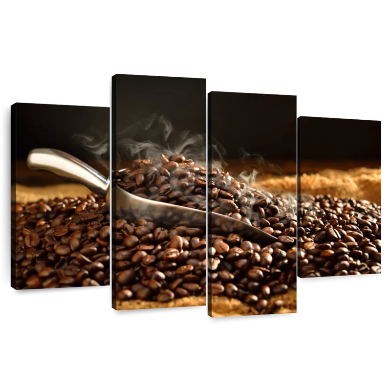 Grains de café torréfiés Yarlin, H 42 po x l 68 po